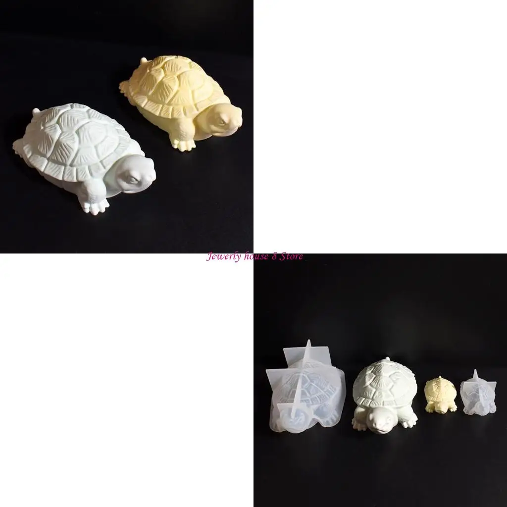 

2Pcs Sturdy Silicone Mold Set For Creating Realistic Turtles Display Ornaments