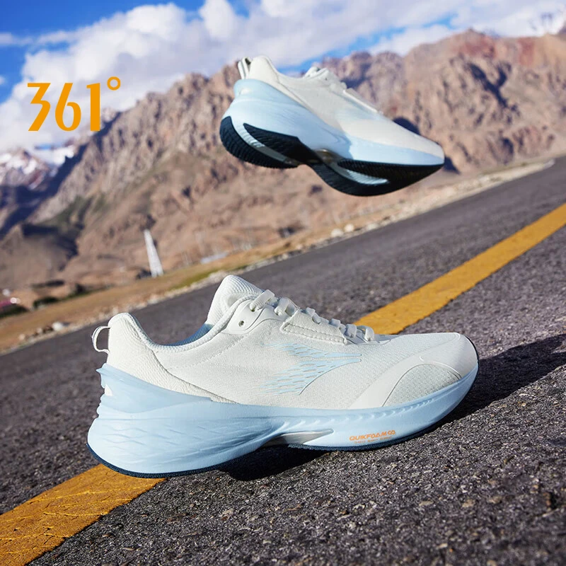 361 Degrees New AirWing 2.0 SS Male Running Sports Shoes Elastic Soft Lightweight Shock-Absorbing Non-Slip Breathable 672412220