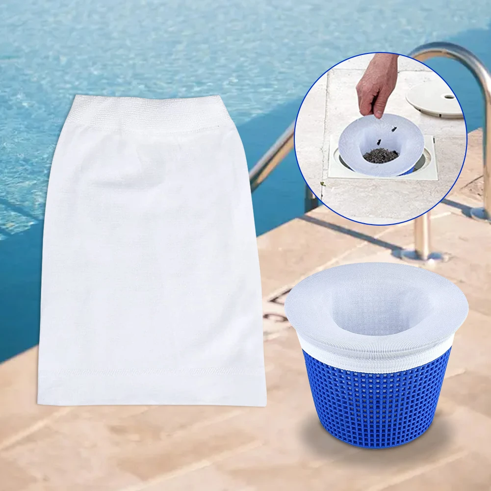 50/30/20/15/10/5PCS Pool Skimmer Socks Nylon Pool Filter Socks Reusable Mesh Filter Baskets Pool Cleaning Skimmer Storage Socks