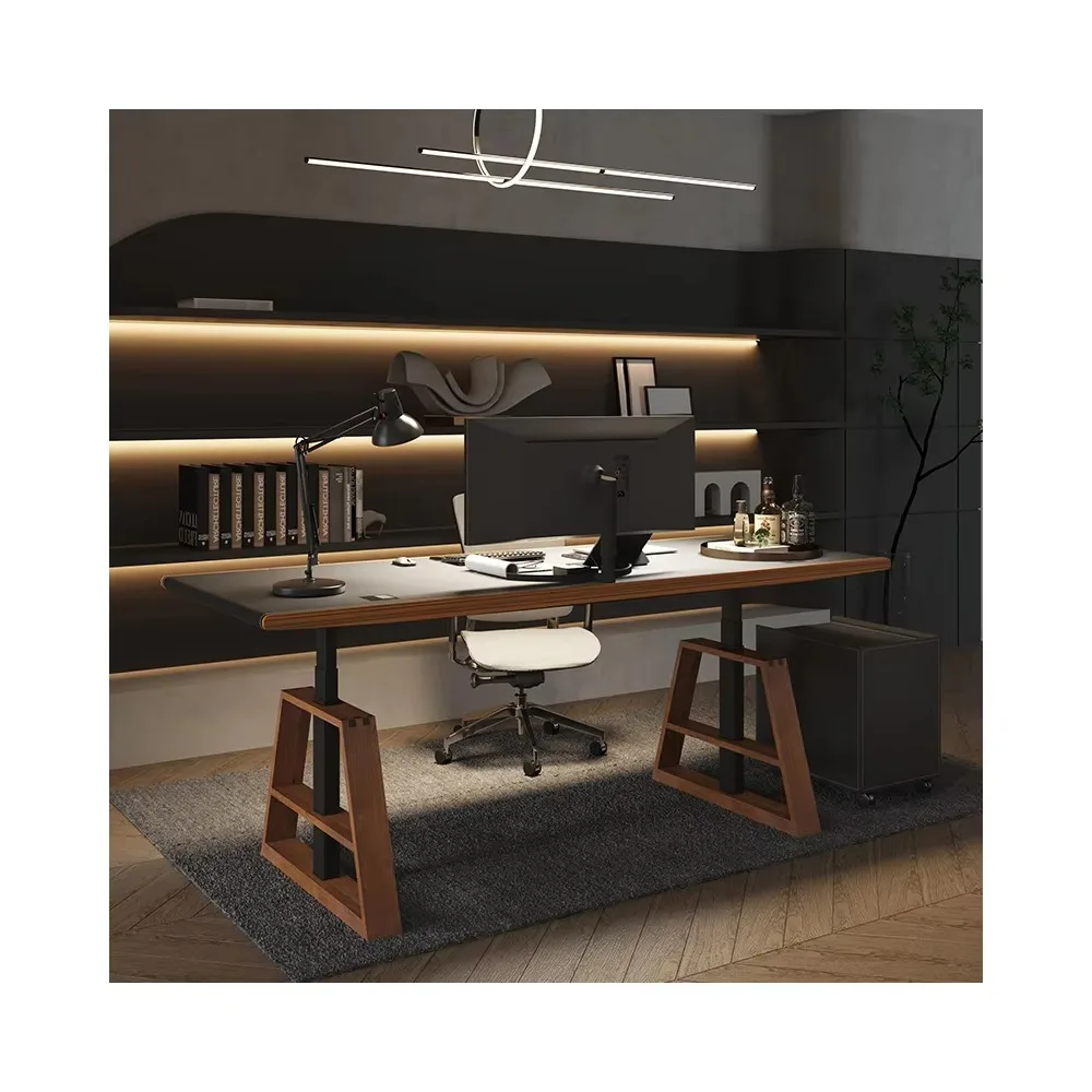 

Automatic Electric Computer Table Frame Sit Stand Adjustable Dual Motor Standing Smart Desk