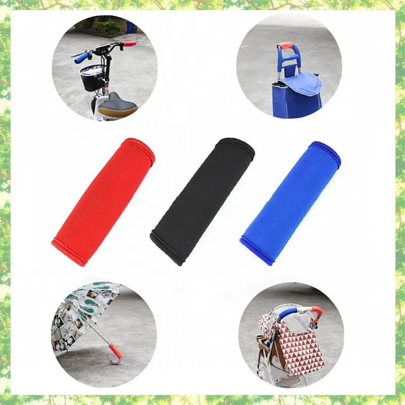 

T84C-6Pcs Travel Luggage Tags Handle Covers And Thickened Handle Covers For Strollers