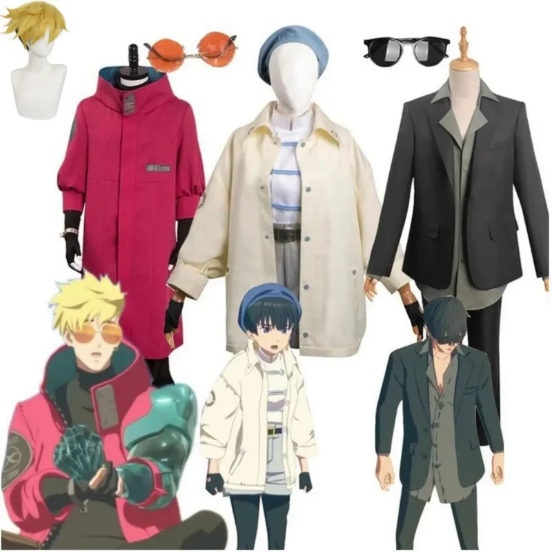 

Newest Anime Trigun Stampede Meryl Stryfe Wolfwood Vash The Stampede Cosplay Costume Windbreaker Uniform Man Woman Carnival Suit