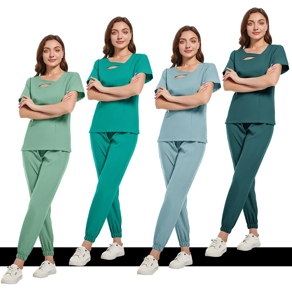 

SPA Beauty Working Clothes Medical Uniforms Woman Multicolour Scrubs Nurse Uniforms Dentist Veterinary Pharmacy Clinic Scrub Set