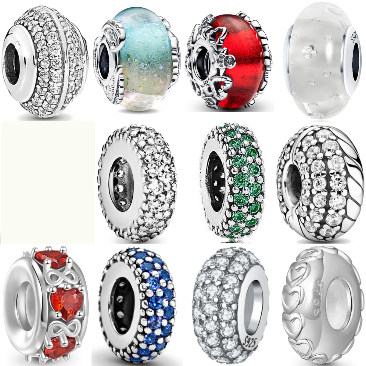 

Новые хит продаж безделушки из серебра 925 пробы, разноцветные полые круглые бусины для оригинальных браслетов, женские высококачественные ювелирные изделия своими руками