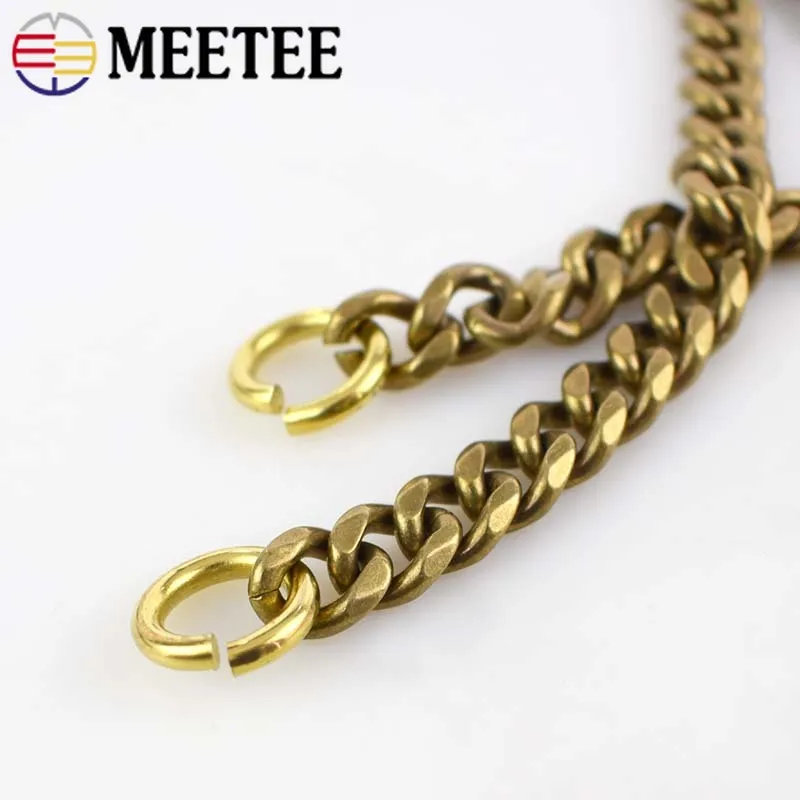 2.5*9*11mm Solid Brass Wallet Chain For Men Belt Pants Keychain Trousers Jeans Metal Buckle Clips Snap Hook DIY Accessories