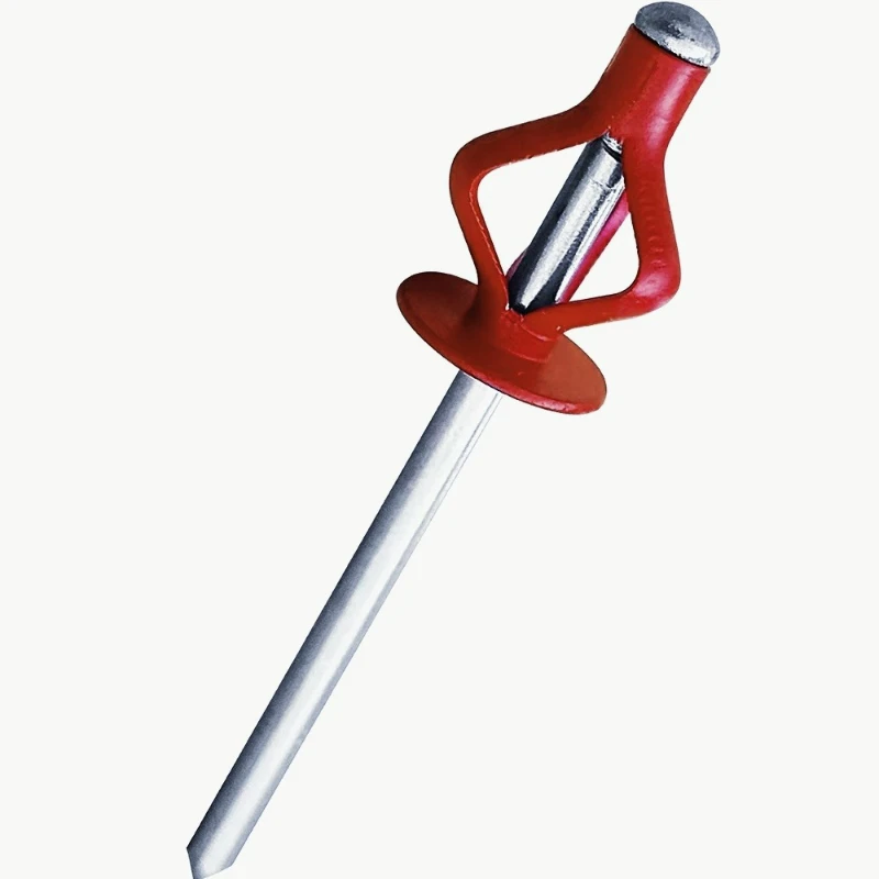 50 pçs colorido pintado de alumínio tri-fold pop rebites grande flange blub rebite cego rebites de fixação automotiva decoração para casa