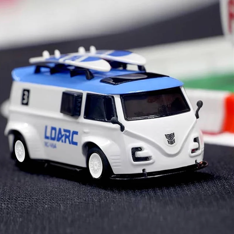 Ldarc V64 1/64 Mini Bnr Rc Bus Gesimuleerd Elektrisch Zonder Afstandsbediening Auto Tafelblad Bus Voertuig Volwassenen Kinderen Toysay Gift