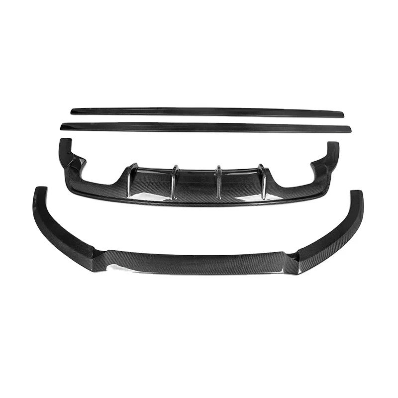 High Quality Carbon Fiber Car Body Kit Including Front Lip Rear Diffuser Side Skirts Fit Audi A3 2013-2016 Tuning Parts view 2