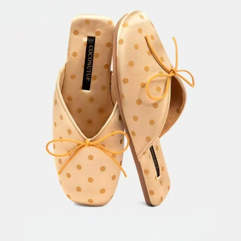 High Quality Silk Satin Women Slippers Simple Elegant Temperament Sandals Comfort Home Celebrity Party Flat Shoes