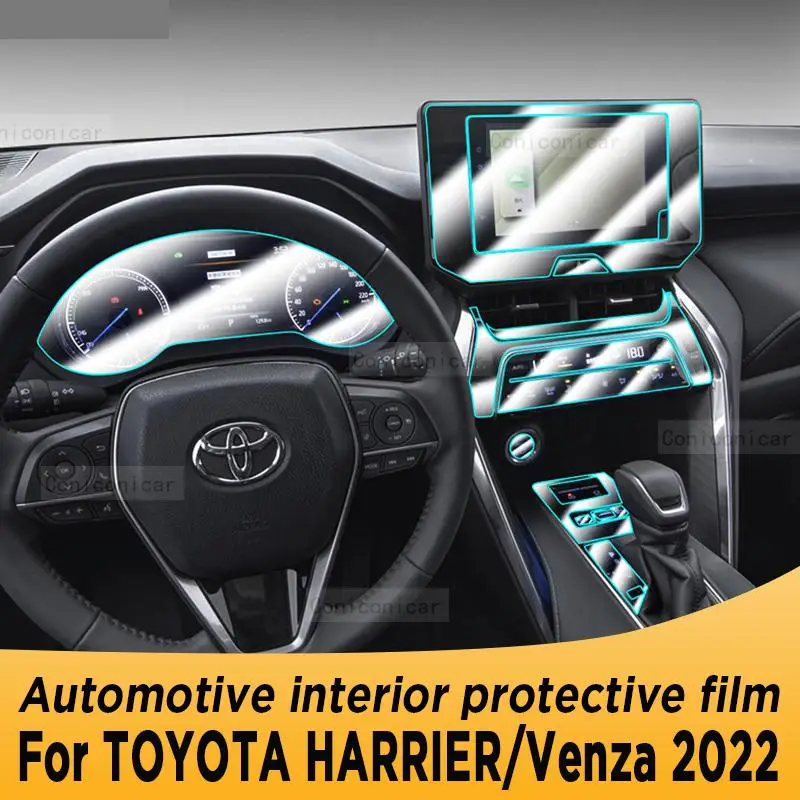 

For TOYOTA HARRIER/Venza 2022 Gearbox Panel Navigation Screen Automotive Interior TPU Protective Film Cover Anti-Scratch Sticker