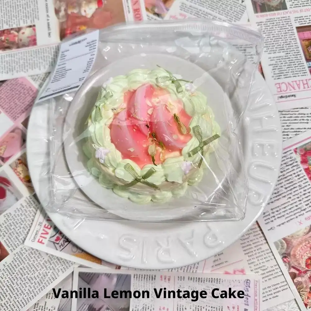 Simulation Cake Pinching Toy Slow Rebound Stress Relief Silicone Toys Creative Cartoon Cake Q Elastic Stress Relief Toys