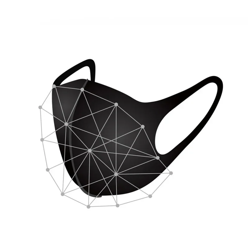 قناع وجه للحماية من الأشعة فوق البنفسجية للبالغين والأطفال، قناع صيفي بحلقة الأذن أسود مناسب للسفر وقابل للتنفس وخفيف الوزن وقابل للغسل #6
