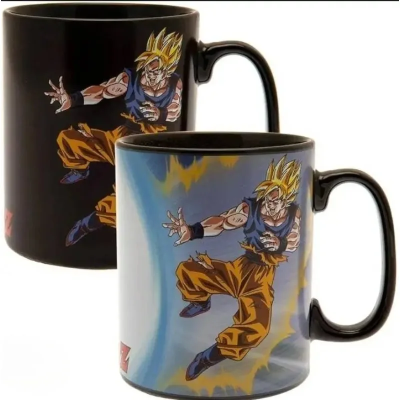 

Son Goku Change Color Mug Dragon Ball Anime Peripheral Cute Exquisite Creativity Ceramics Mug New Large Capacity Cup Gifts