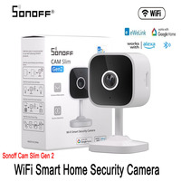 SONOFF CAM Slim Gen 2 WiFi Smart Home Security Camera 1080P Human Motion Detection Remote Monitoring Camera Support Google Alexa