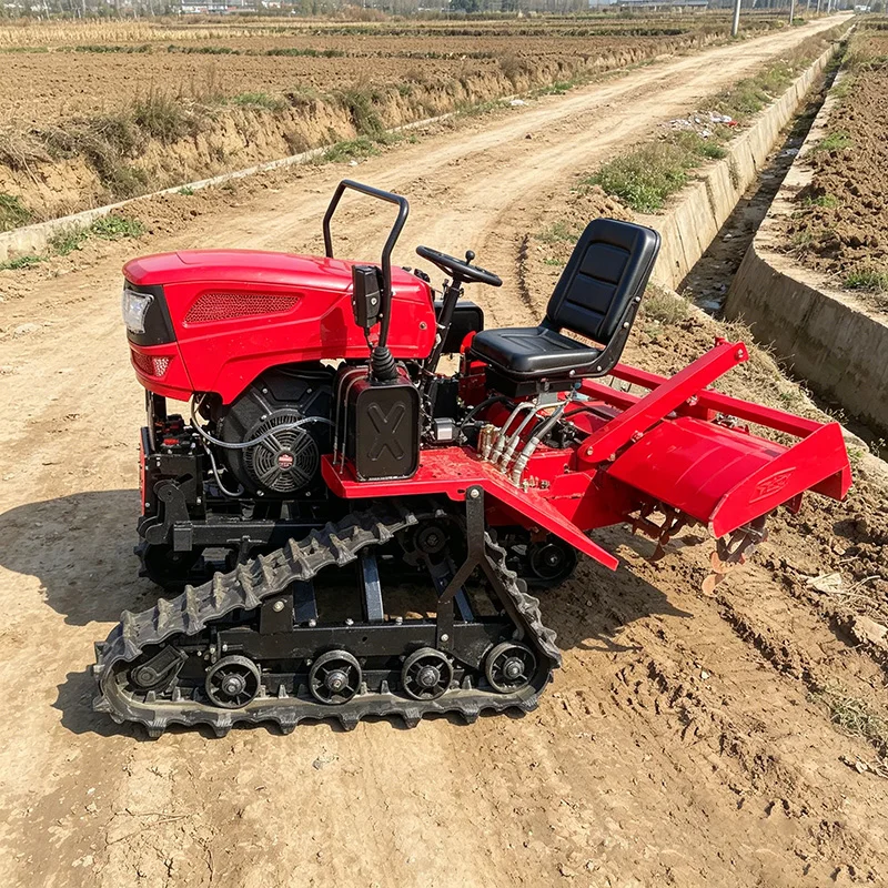 

Customized Upgraded Agricultural Crawler Cultivator, 35 HP Crawler Tractor, Multifunctional Rotary Tiller & Mini Tiller