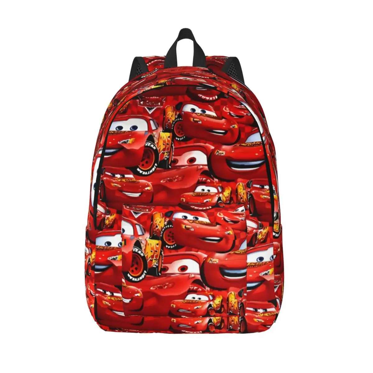 Lightning McQueen Red Cars Backpack for Men Women Cool Student Hiking Travel Daypack Laptop Anime Movie Shoulder Bag Gift