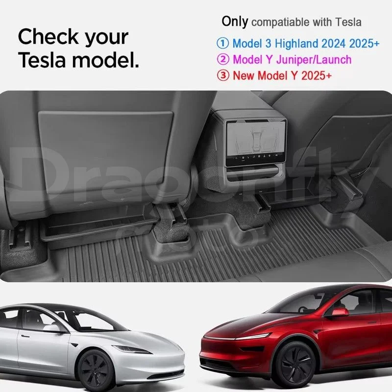 Anti-bumping Rear Seat Rails Cover for Tesla Model Y Juniper 2025 Model 3 2024 2025 Safety Children Kids Parts Trim Accessories