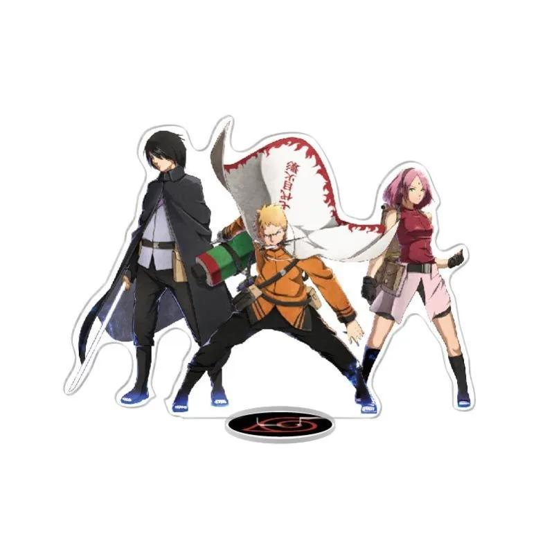 Anime japonês Naruto Kakashi Sasuke bonito padrão acrílico sinalização anime mercadoria pequeno presente