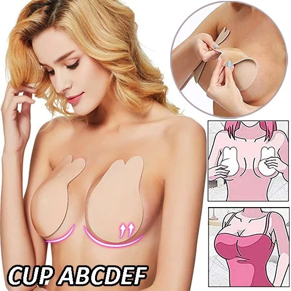 Women Breast Petals Lift Nipple Cover Invisible Petal Adhesive Strapless Backless Stick on Bra Reusable Silicone Breast Stickers