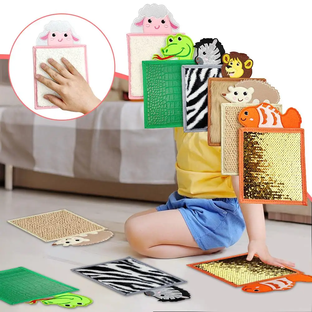 Children's Sensory Mat Animal Shape Texture Stimulation Intelligence Safe Tactile Soft Development Sensory Development Toys M5T0