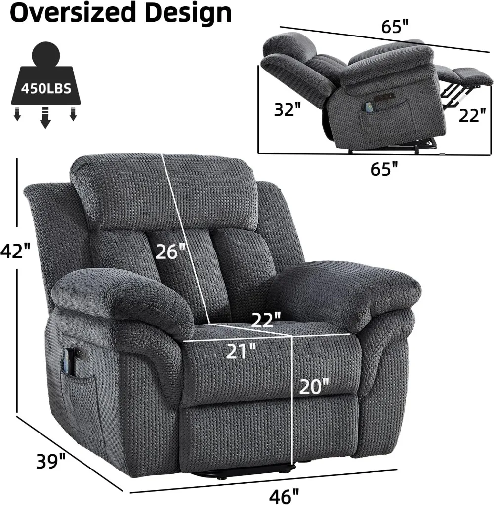 Oversized Power Lift Recliner 2