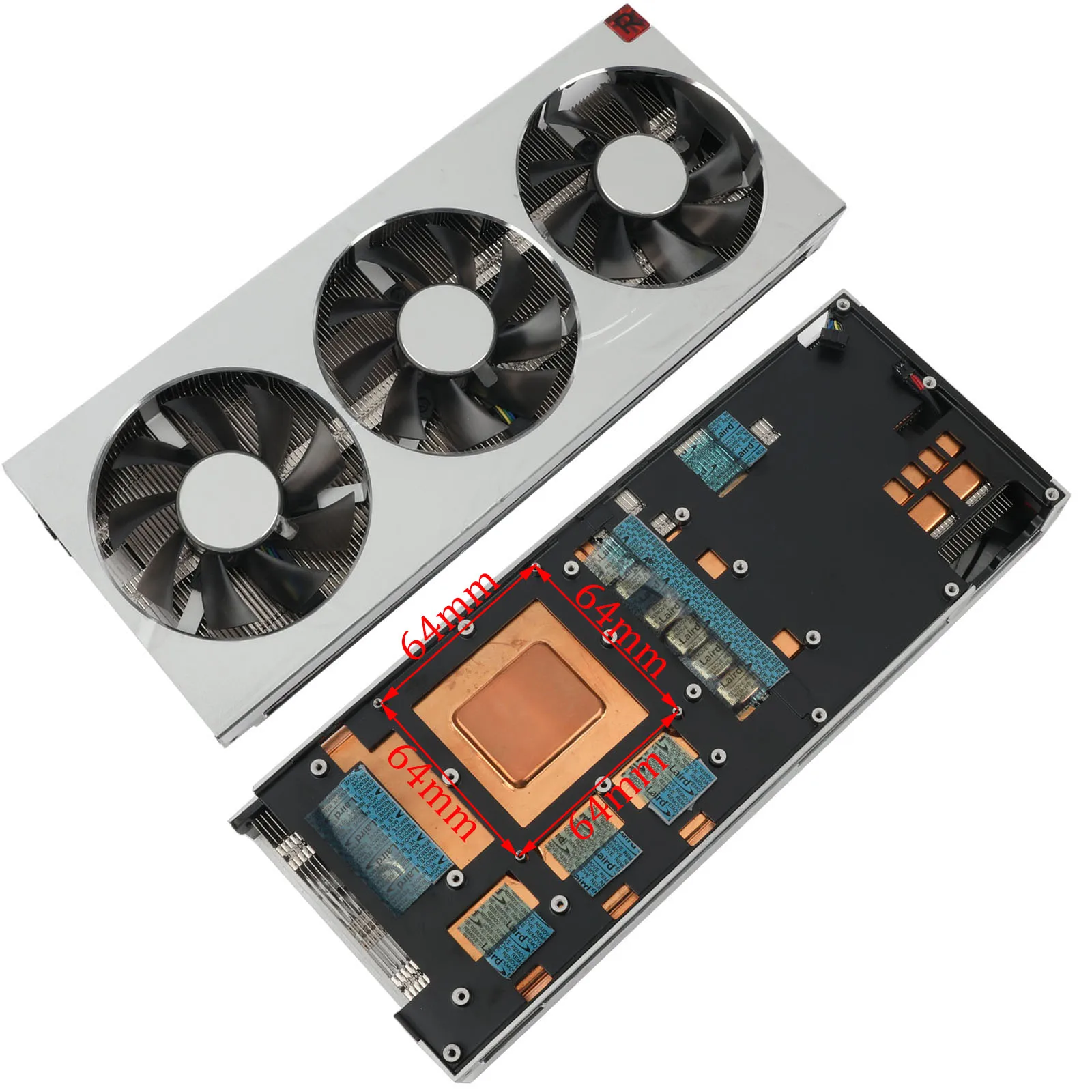 Радиатор AMD Radeon VII для видеокарты XFX/Sapphire/PowerColor/MSI/Gigabyte Radeon VII