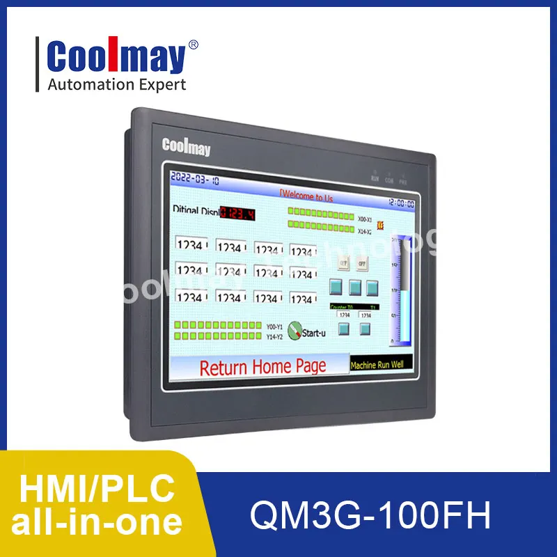 Coolmay Big Size 10 Inch HMI PLC All in one QM3G-100FH Coolmay Panel Controller