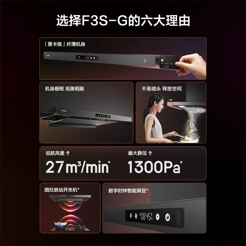 

Household top range hood