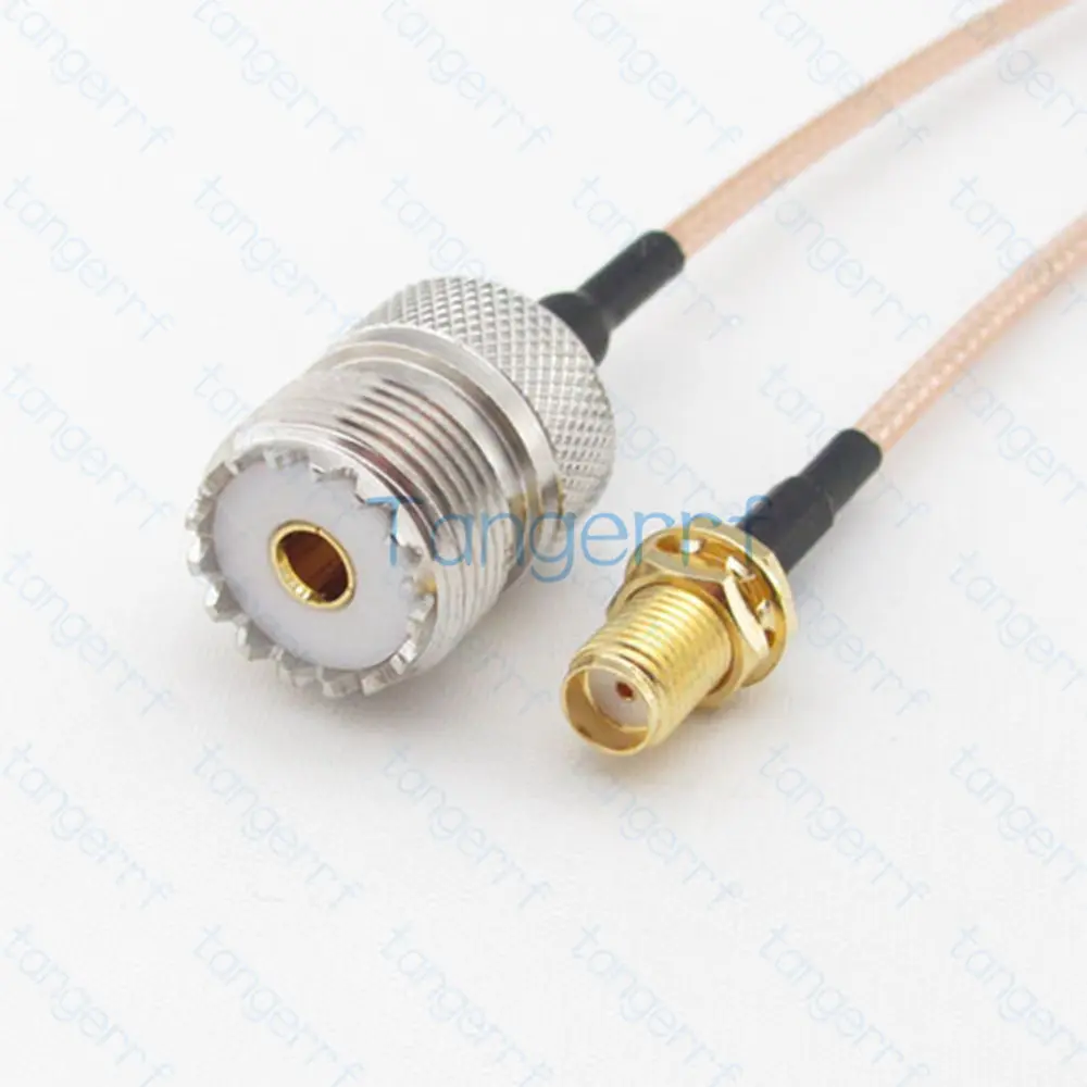 SMA Female to UHF Female Plug RF RG316 Coaxial LOW LOSS  Coax Pigtail Cable WiFi Any Long Lot  Straight  Connector Jumper Cable