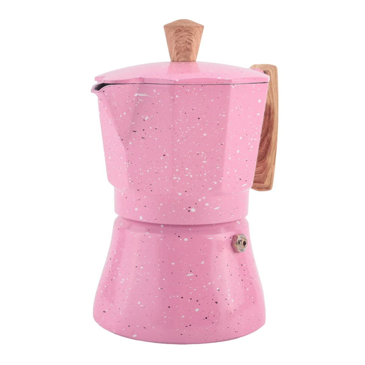 A06RP Macchina per caffè espresso da piano cottura - Caffettiera Moka per piano cottura a gas o elettrico - Macchina per caffè espresso da 3 tazze per italiano