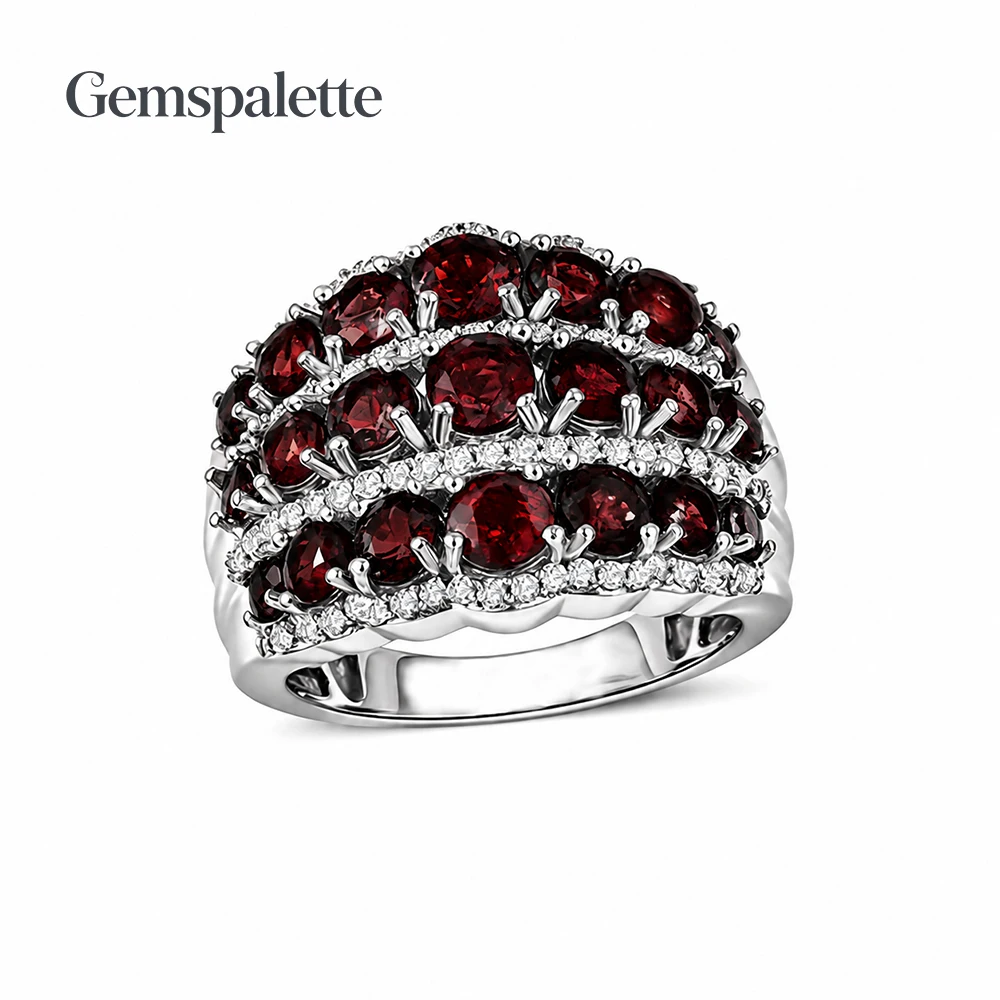 gp-vintage-luxury-natural-garnet-ring-925-sterling-silver-cluster-gemstone-cocktail-ring-for-women-birthstone-party-jewelry-gift