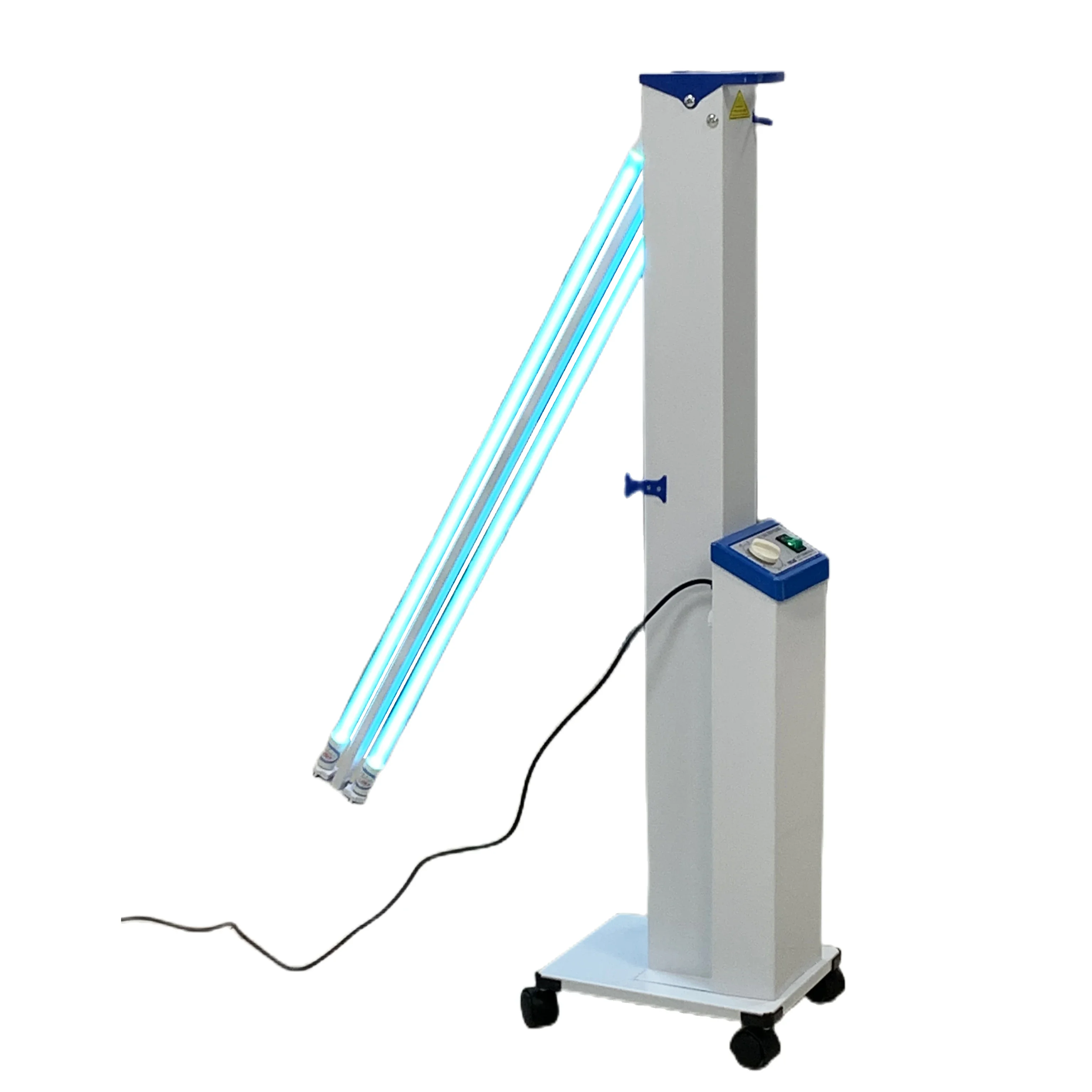 

Hospital Room Mobile Disinfection Medical Double-Tube Carbon Steel Sterilizer Ultraviolet Lamp UV Light Sterilizer Trolley