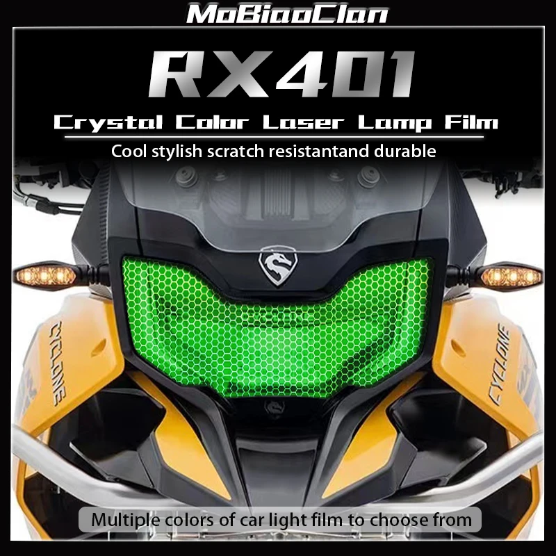 

For CYCLONE RX401 Honeycomb laser protective film color change anti scratch accessories headlight film taillight film