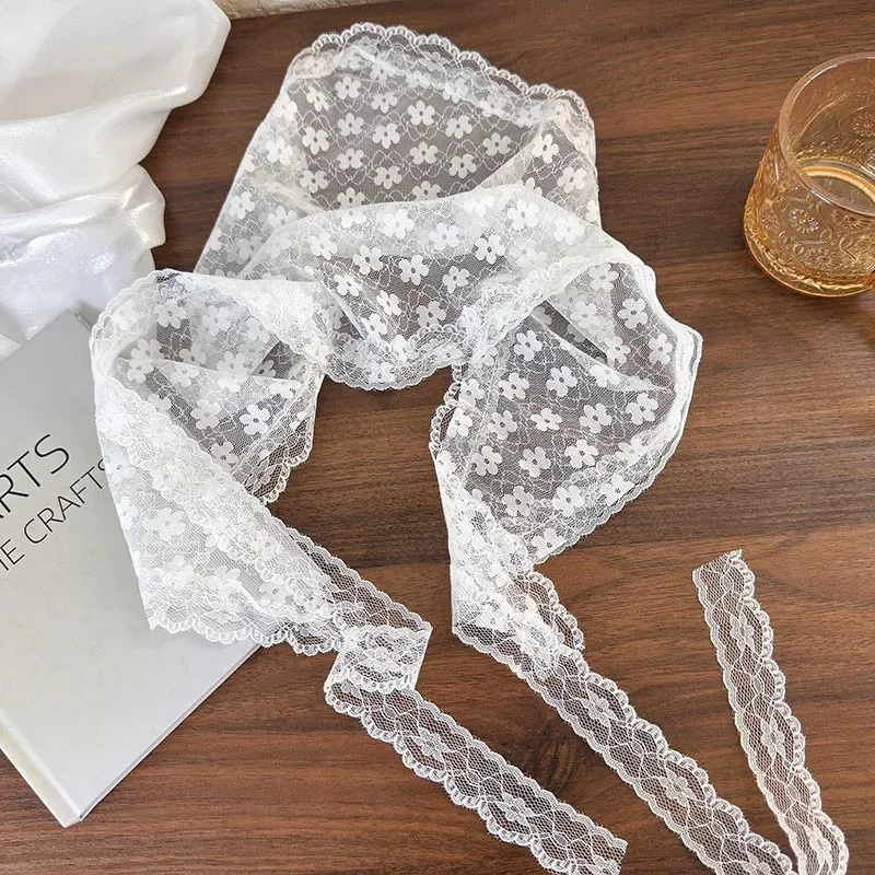 الحجاب للنساء الدانتيل المرأة وشاح الرأس الدانتيل هود الحجاب القطن الشعر وشاح أغطية الرأس مكان باندانا زهرة