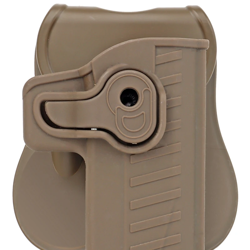 For STI2011. Hi-capa Belt Drop Pistol Holster Right Hand Gun Holster PE Plastic Pouch Case Fits Molle Stystem