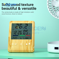 Thermometer Thermo-Hygrometer Multifunction Electronic Temperature Humidity Meter Weather Station With Alarm Clock Calendar