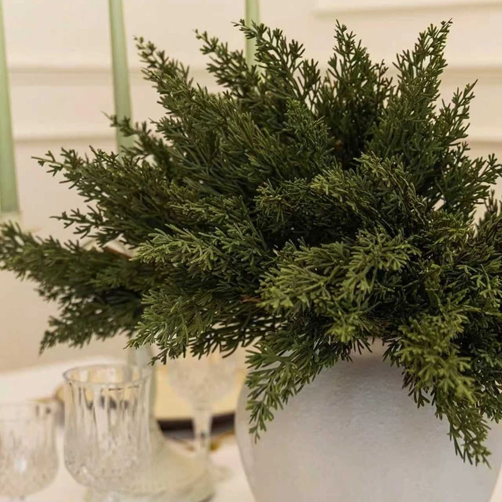 Künstliche Pflanze Blätter Weihnachtsbaum Party Home Zimmer Tischdekoration Outdoor Hof Garten Material Hochzeit Blume Diy Geschenkbox