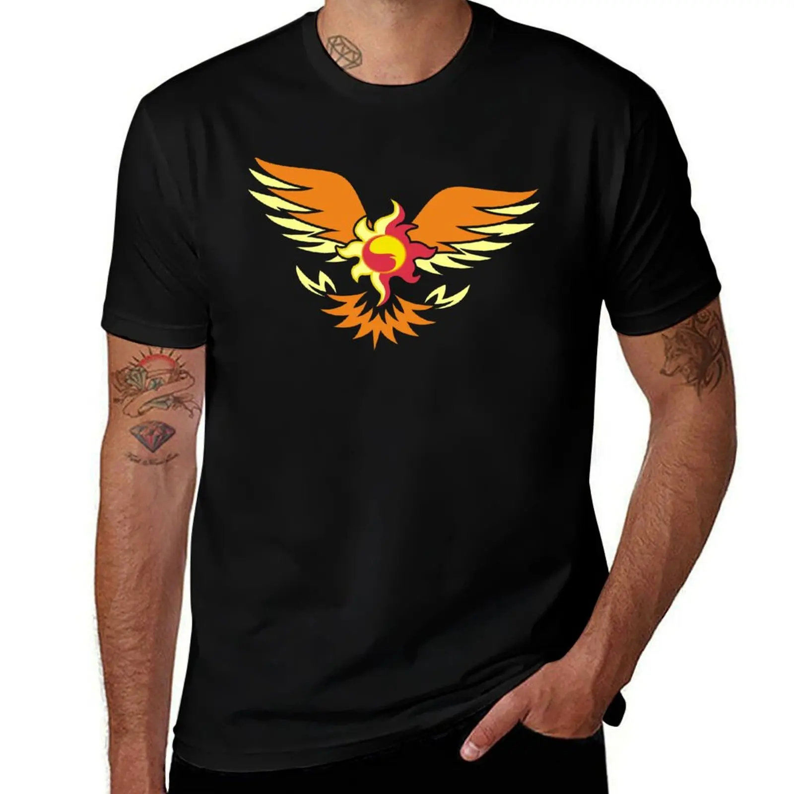 Sunset Shimmer phoenix cutie mark T-Shirt plain croswit shirt man new edition tee shirts for men