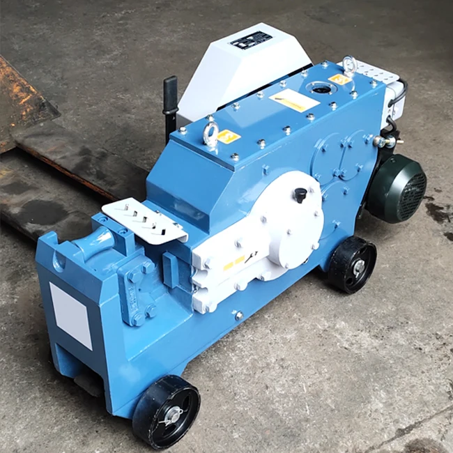 

Electric steel bar cutting machine
