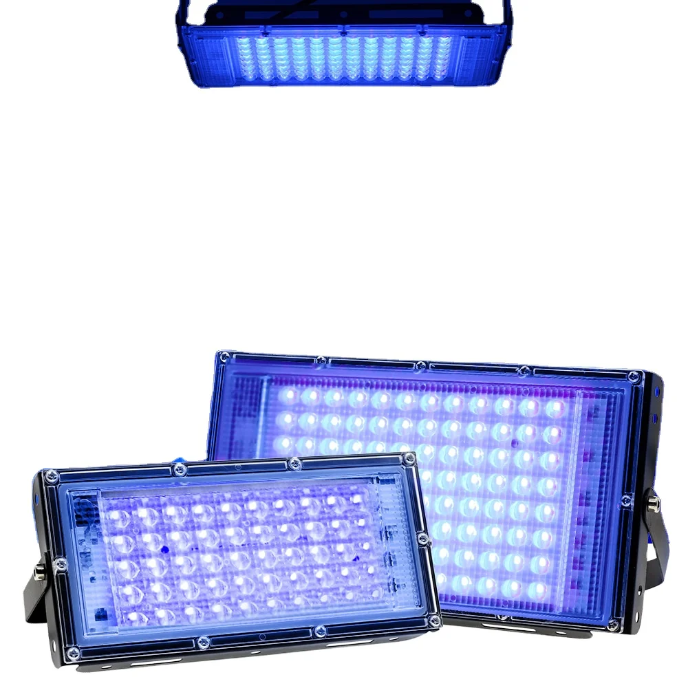 Led 200W 300W Purple Light UV Curing Lamp 395nm Fluorescent Detection Lamp Shadowless Glue UV Curing Lamp Green Oil Resin