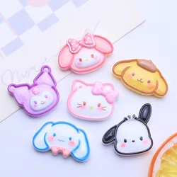 10 Pcs New Mini Kawaii Cartoon Animal Kitten, Rabbit Series Resin ScrapbookDiy Miniature Ornament Accessories A13