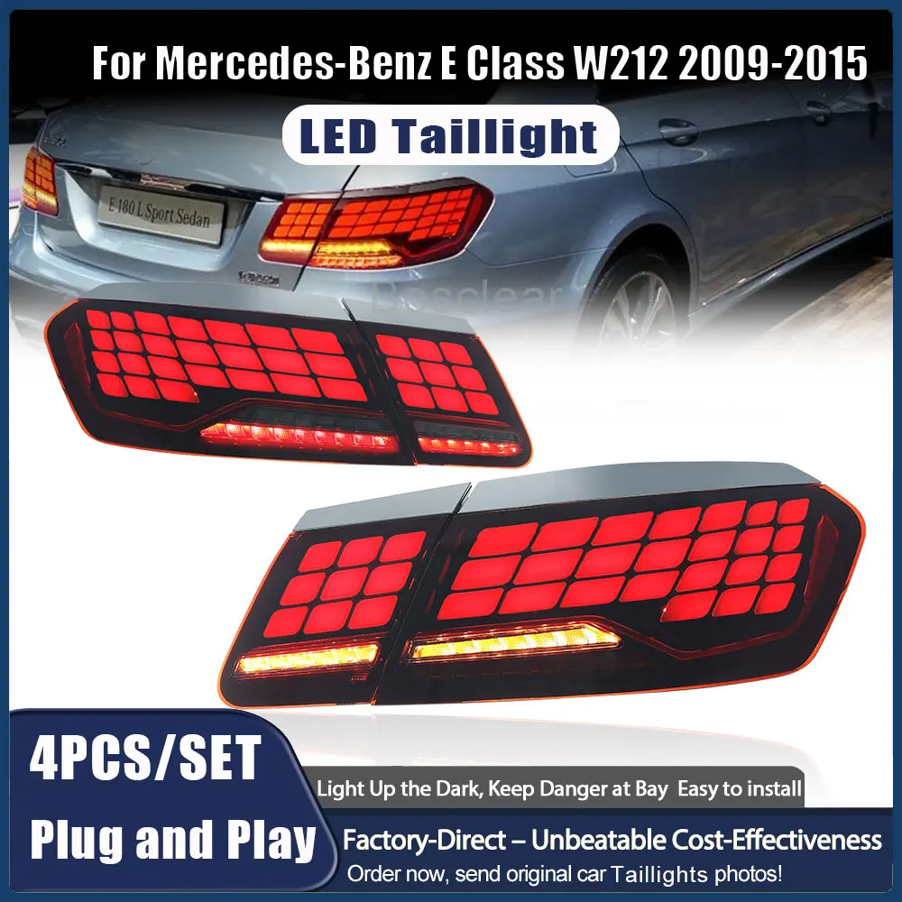 

LED Taillight Assmebly For Mercedes-Benz E Class E63 AMG 2009-2015 LED Car Stop Lights Reversing Brake lamps Accessories upgrade