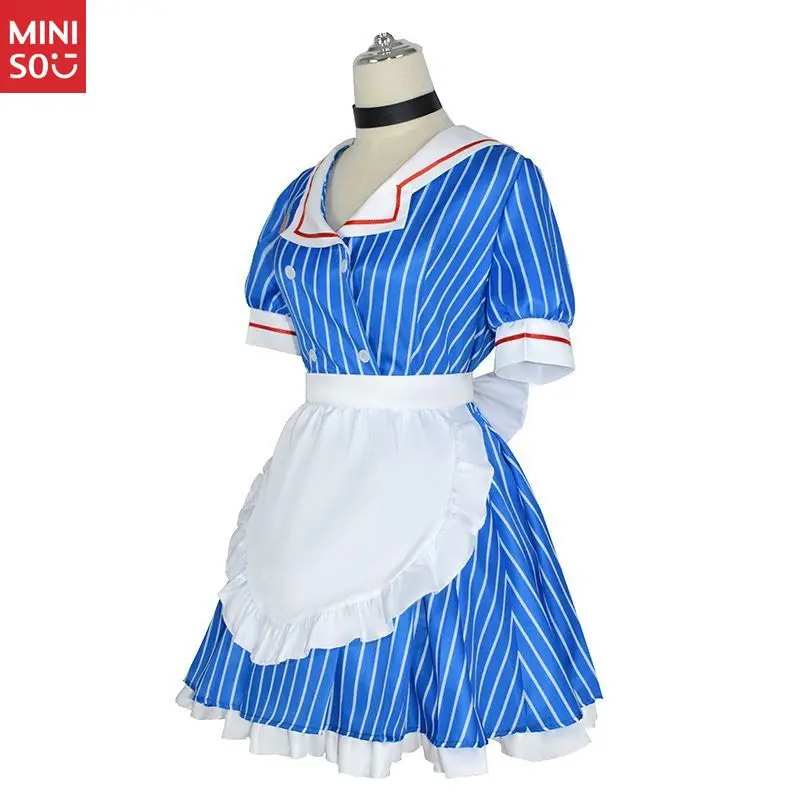 Miniso Hatsune Miku Disfraz de cosplay Conjunto de 6 piezas, traje de anime completo con diseño temático de hipnotizador