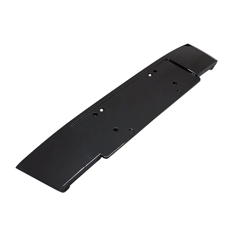 

Car Front Bumper License Bracket Plate Bright Black for-AUDI Q7 2010 2011-2015