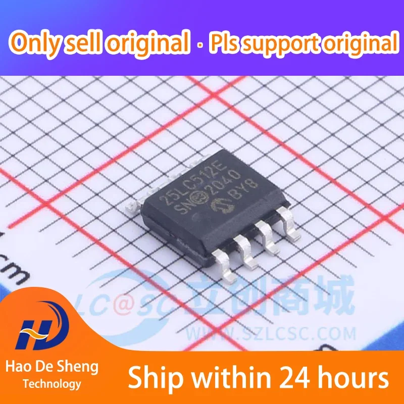 

10PCS/LOT 25LC512-E/SN 25LC512-E SOIC8 New Original In Stock