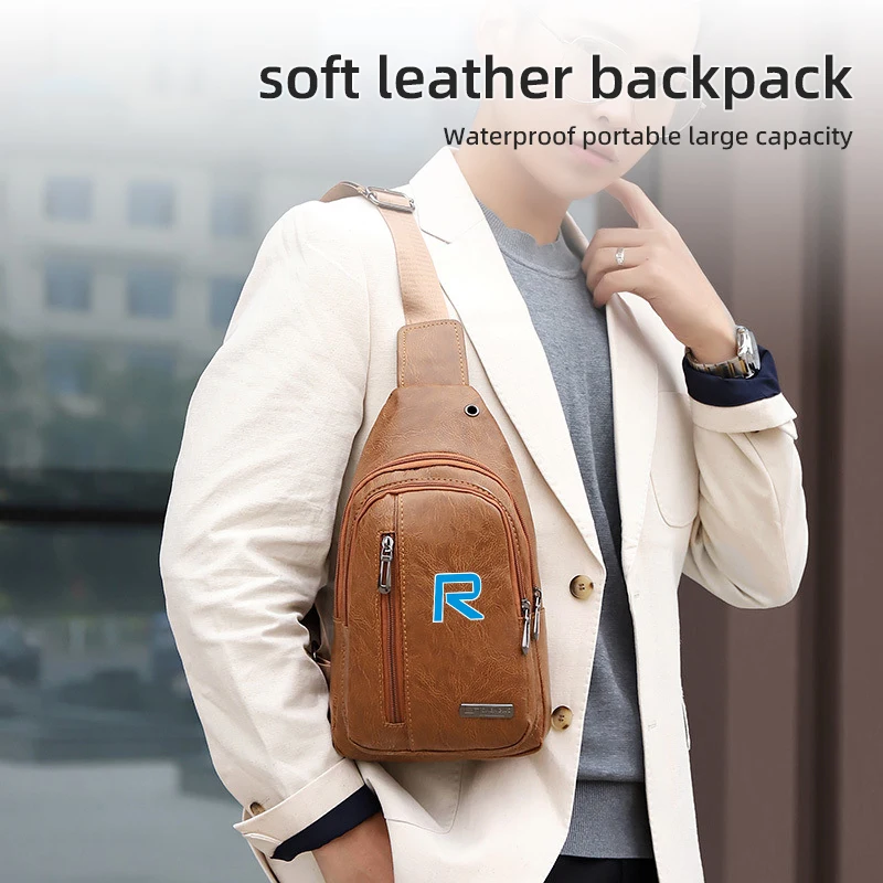 سيارة الرجال حقيبة صدر للرجال حقيبة رياضية عادية الكتف تخزين اكسسوارات لفولفو AWD C30 C70 S60 S80 S90 T6 V40 V50 V90 XC40