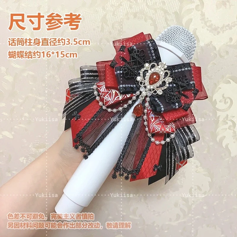 Hand Made Lace Support Stick Light Stick Bow Ita Bag Charm Long Streamers Lolita Hair Accessories Cosplay Bowknot