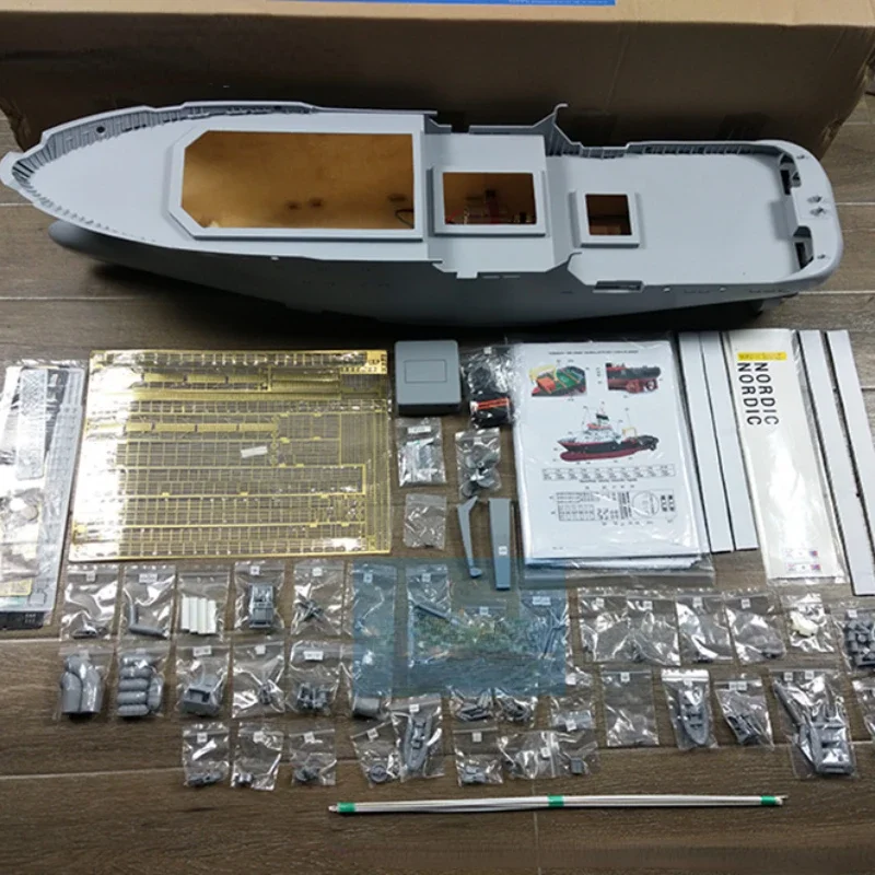 Remote Control Tugboat Model Ship Model Assembly Model Kit DIY Ship Model Kit Simulation German Tugboat NORDIC Ship Model Kit