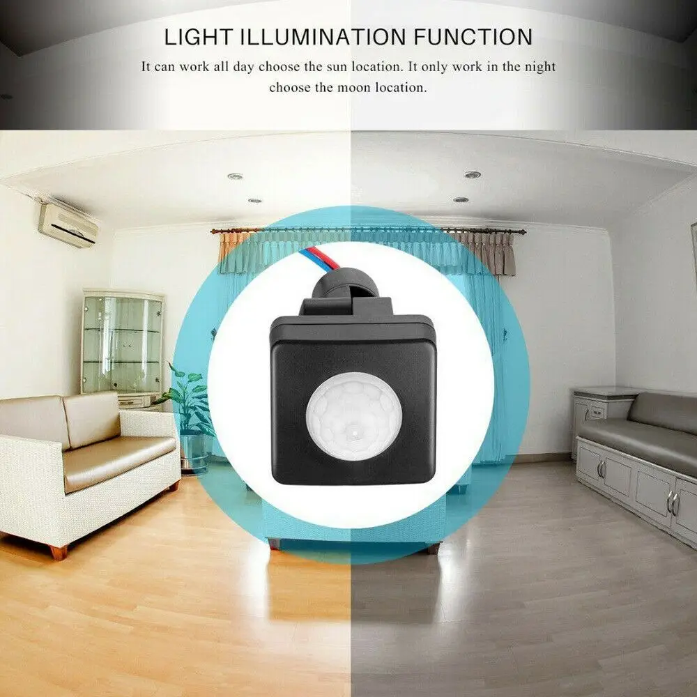 

Практичный прочный AC 220 В уличный фонарь в подвале, переключатели домашнего освещения, детектор освещения, инфракрасный датчик движения