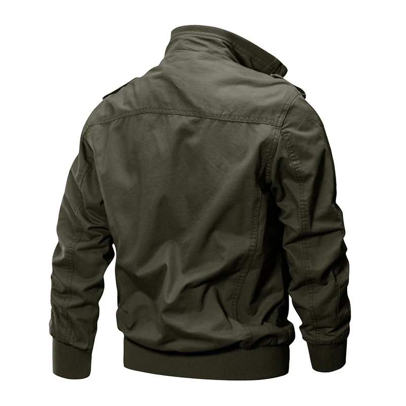 

Tactical Jaet Outdoor Hunting Clothes Men's Air Force Flight Suit Cotton Blend Zipper Closure Long Sve Loose Fit Jaet